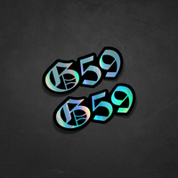 G 59 Sticker Two Pack 3.5 inches long - GrayDay Sticker waterproof car sticker