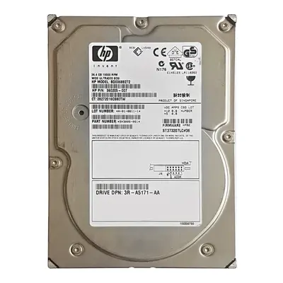 360205-007 HP 36.4GB Ultra-320 SCSI 10000 3.5-inch Hard Drive