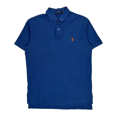 Polo By Ralph Lauren Polo Shirt - Medium Blue Cotton | Size: medium