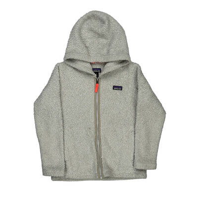 Age 7-8 Patagonia Fleece Jacket - Small Grey Polyester