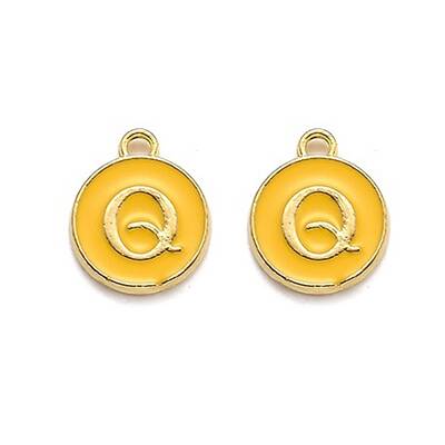 Golden Plated Alloy Enamel Charms
