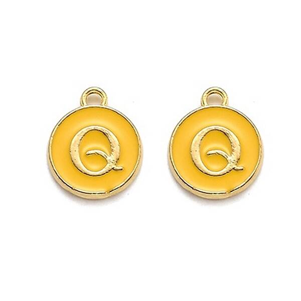 Golden Plated Alloy Enamel Charms