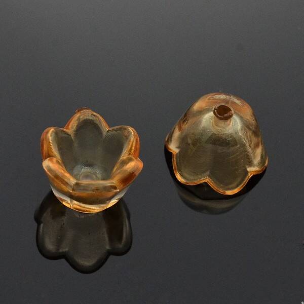 Dyed Transparent Acrylic Beads