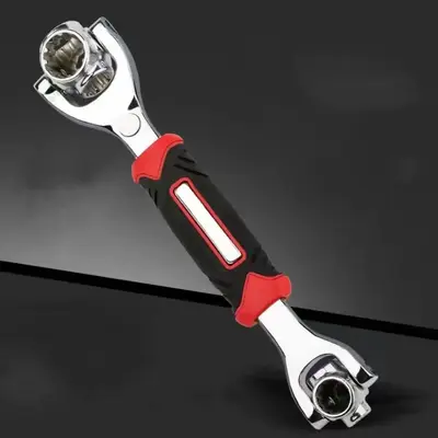 52 in 1 Multifunctional Universal Wrench Tool, 8-19mm Anti-slip Socket Wrench with Rotating Head & Non-slip Handle, High Qual...