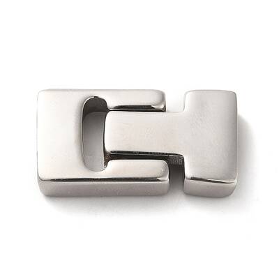 Tarnish Resistant 304 Stainless Steel Magnetic Clasps with Glue-in Ends