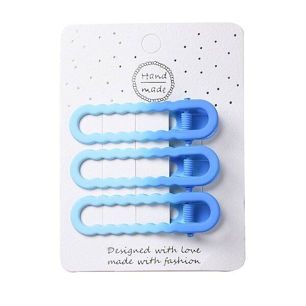 Spray Painted Iron Alligator Hair Clips for Girls