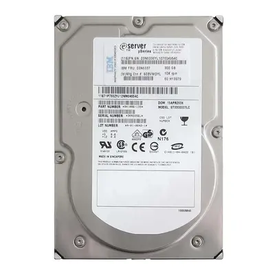 03N6336 IBM 300GB 10000RPM Ultra-320 SCSI 80-Pin Hot Swap 3.5-inch HDD