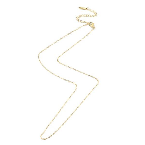 Ion Plating(IP) 304 Stainless Steel Cable Chain Necklace for Men Women