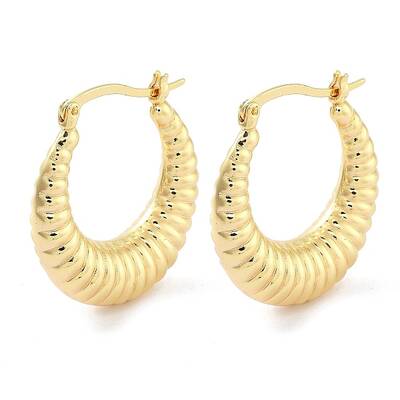 Brass Hoop Earrings