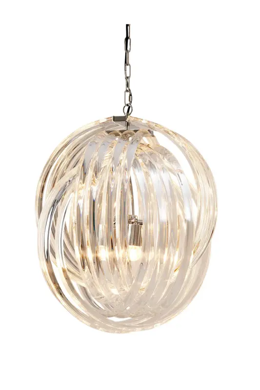 Lucite Loop Chandelier | Eichholtz Marco Polo M