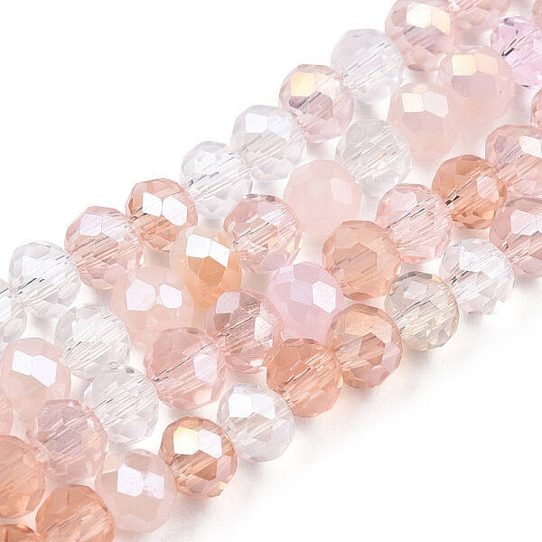 Electroplate Glass Beads Strands