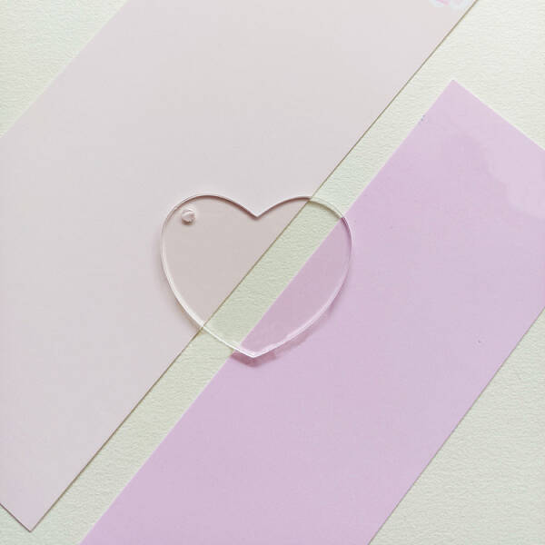 Transparent Acrylic Disc Big Pendants