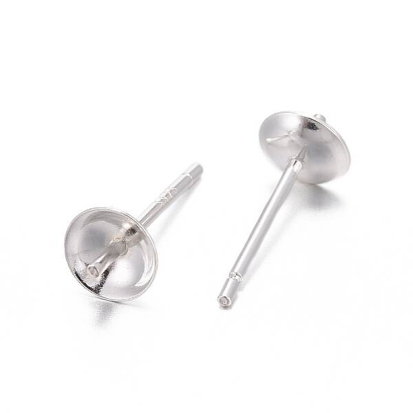 925 Sterling Silver Stud Earring Findings