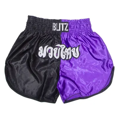 BLITZ Martial Arts Mens Sports Shorts Purple Colourblock XL W30