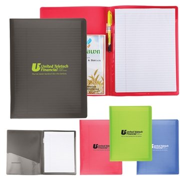 100 Promotional Folder With Writing Pad - Polypropylene