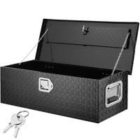 VEVOR Heavy Duty Aluminum Truck Bed Tool Box, Diamond Plate Tool Box with Side Handle and Lock Keys, Storage Tool Box Chest B...