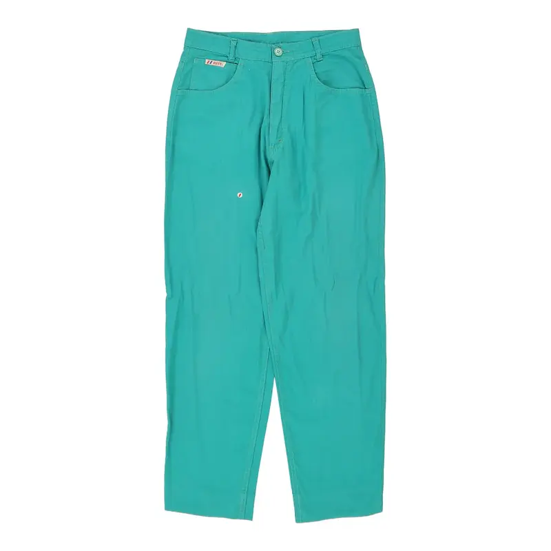Ritt Trousers - 28W UK 10 Green Cotton