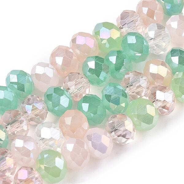 Electroplate Glass Beads Strands