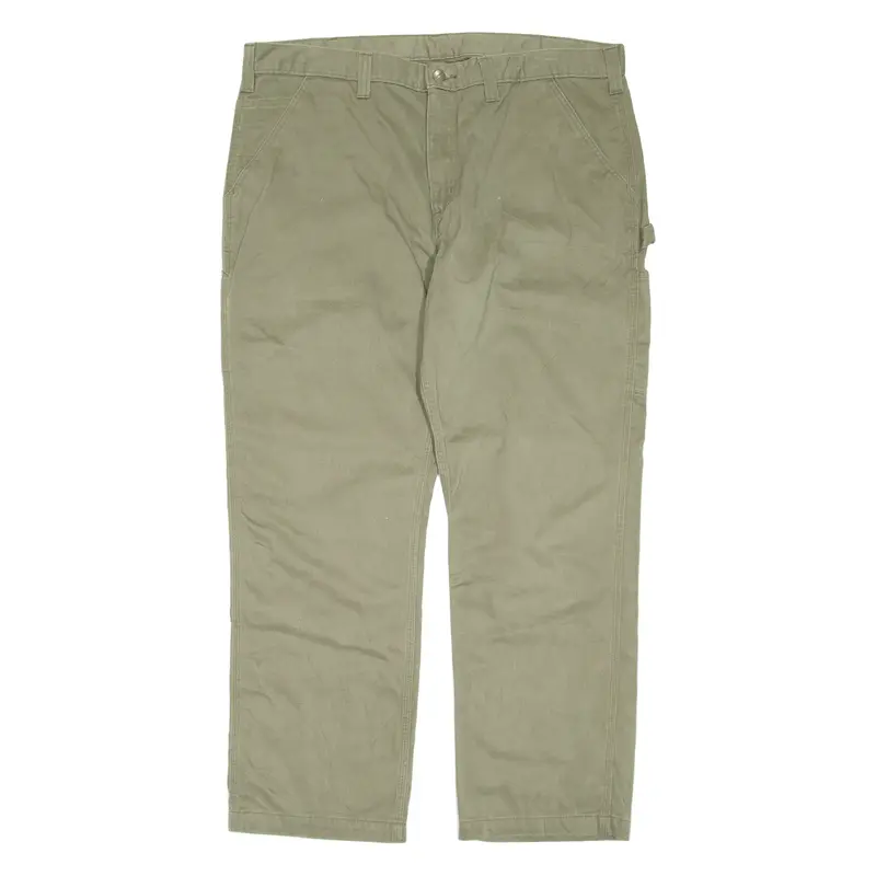 CARHARTT Cargo Mens Trousers Green Regular Tapered W42 L30