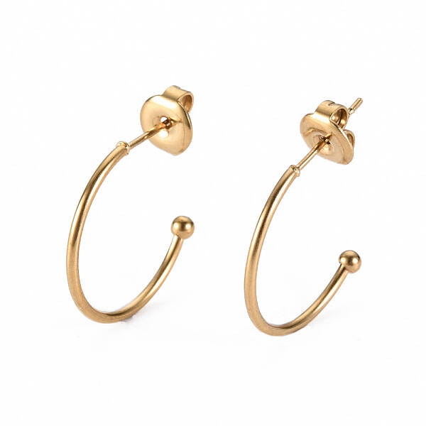 304 Stainless Steel Stud Earrings
