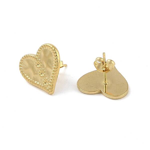 Ion Plating(IP) 304 Stainless Steel Stud Earrings Finding for Women