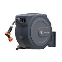 Giraffe Tools Tangle-Free Kink-Free Retractable Hose Reel 65ft-155ft AW Series Outdoor with DS Trigger Mechanism & G-Self-Lay...