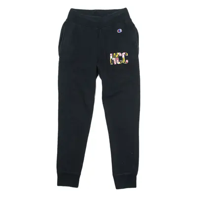 CHAMPION REVERSE WEAVE HCC Mens Joggers Black Tapered S W24 L27