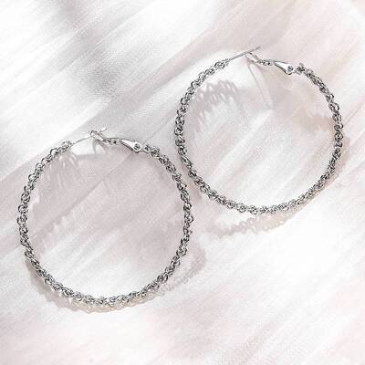 304 Stainless Steel Hoop Earrings