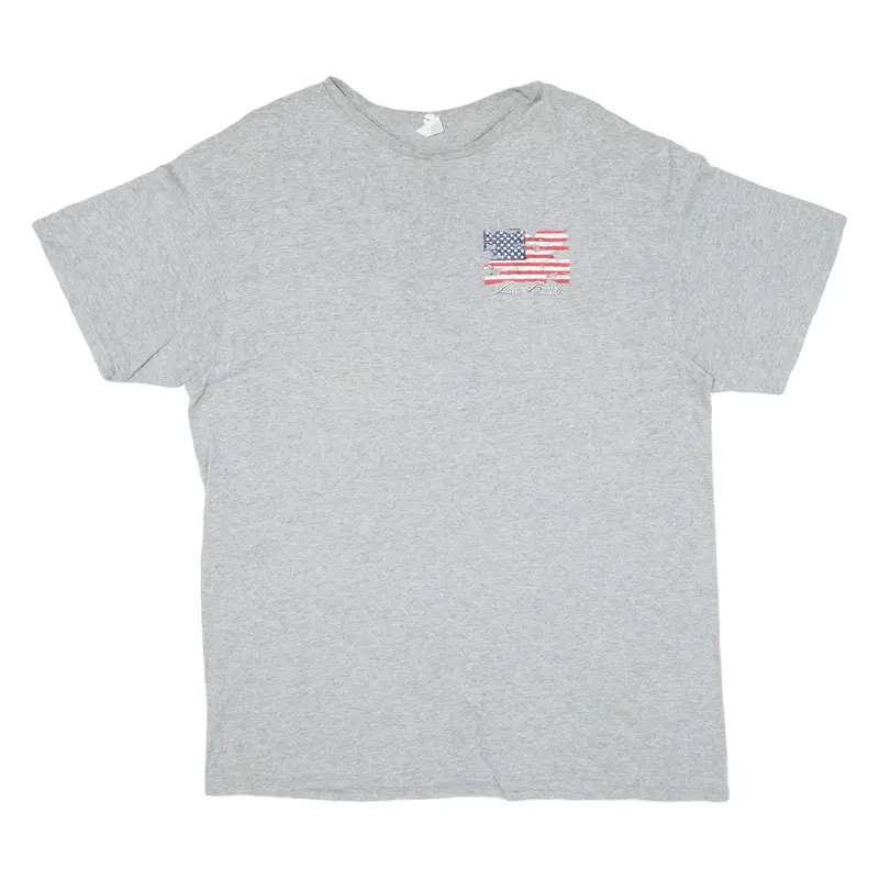 DELTA Lido Beach Florida Mens T-Shirt Grey USA L