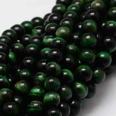 Natural Tiger Eye(Dyed & Heated) Round Beads Strands