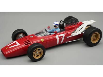 Ferrari 312 F1 #17 John Surtees Formula One F1 Monaco GP (1966) Mythos Series with Driver Figure and Display Case Limited...