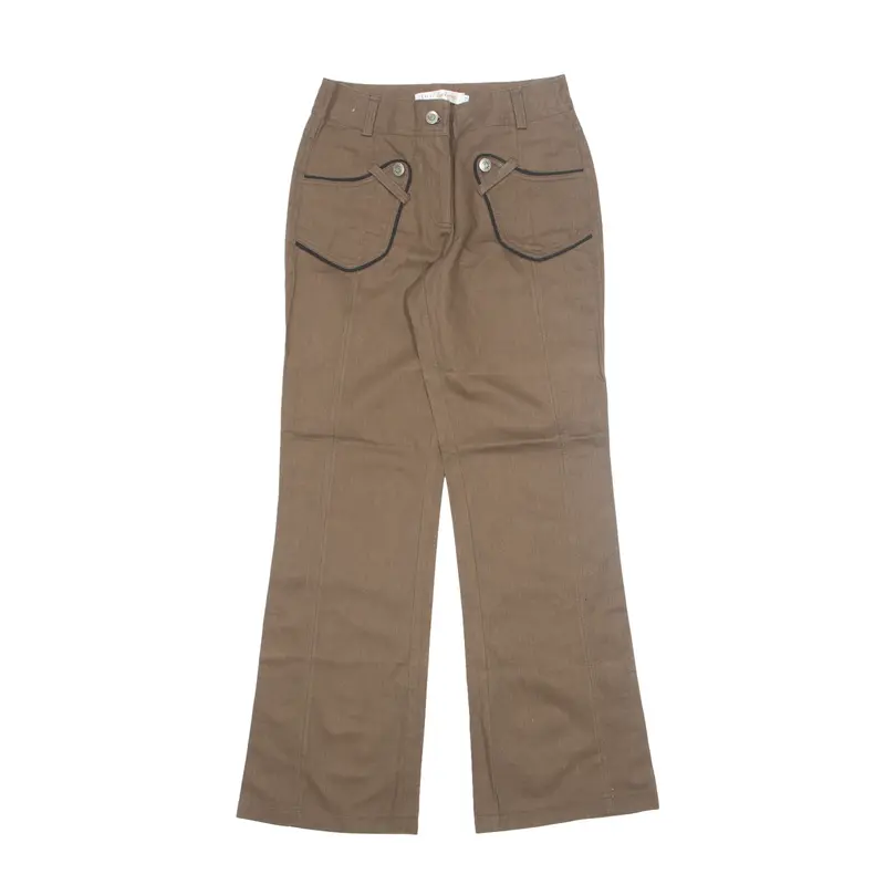 UO COMOP Trousers Brown Regular Bootcut Womens W26 L30