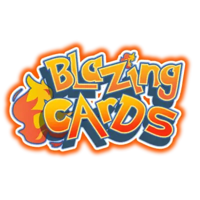 Blazing Cards Retro Logo Sticker *Limited Quantity*