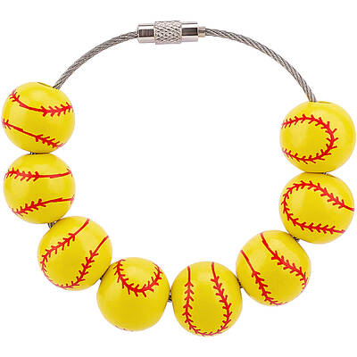 16mm Round Sport Ball Wooden Beaded Embellishments