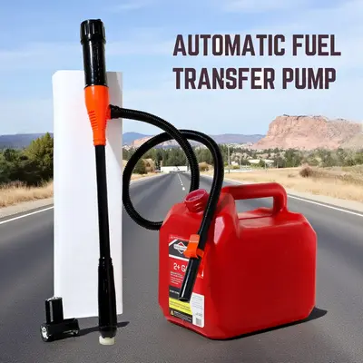 Portable Automatic Transfer Pump-Batterypowered Fuel Siphon Pump with Nozzle,Electric Transfer Pump for 2.6 GPM,for Gas Water...