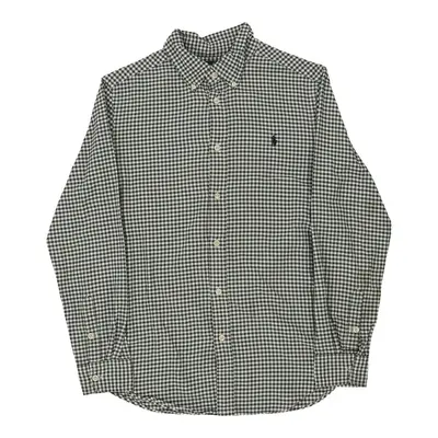 Age 10-12 Ralph Lauren Checked Shirt - Large Green Cotton