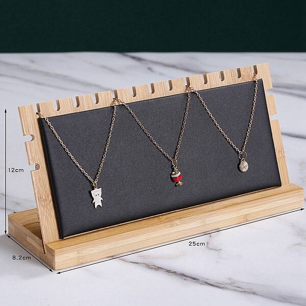 Wood Necklace Display Stand Jewelry Pendant Holder Accessory