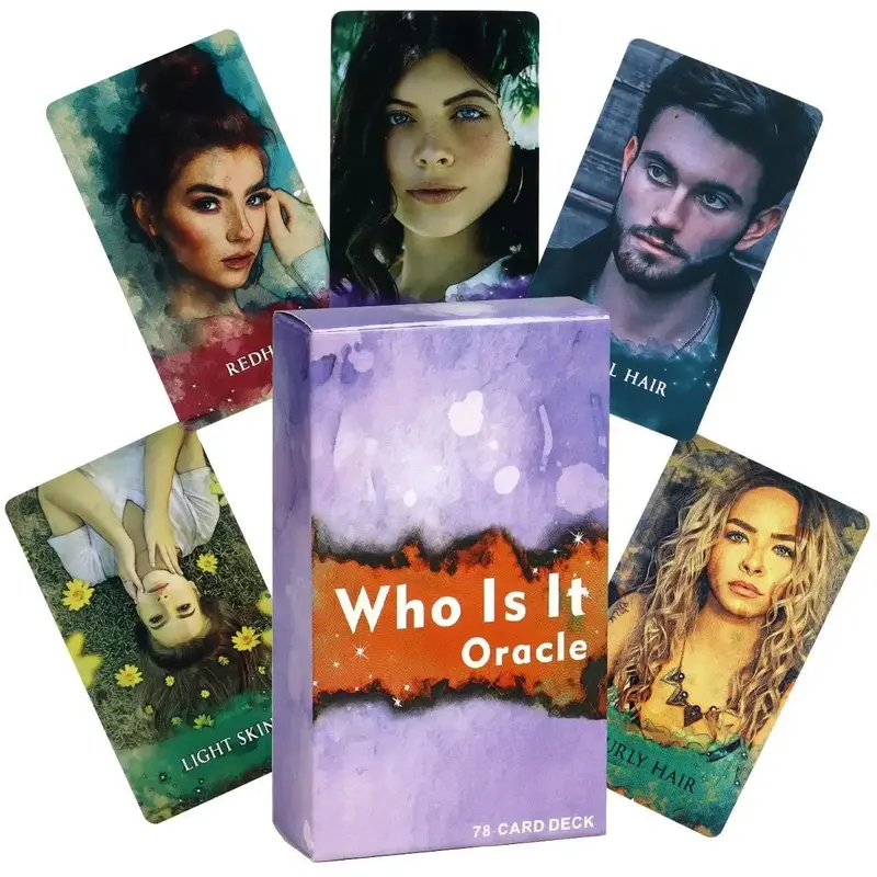 Who Is Oracle Card Game, 78pcs/set Tarot Card Game, Fun Card Game for Family Party, Entertainment Game Card, Card Games for T...