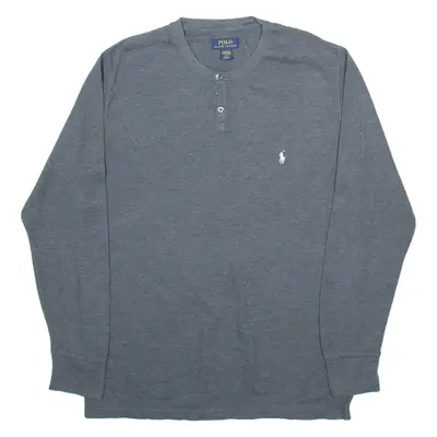 POLO RALPH LAUREN Sleepwear Mens Jumper Grey Tight Knit L