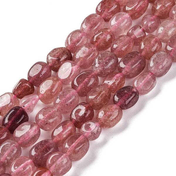 Natural Strawberry Quartz Beads Strands