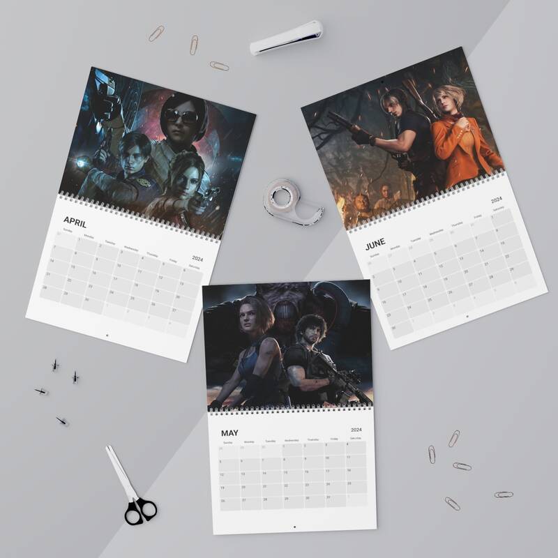 Resident Evil Franchise Wall Calendar 2024