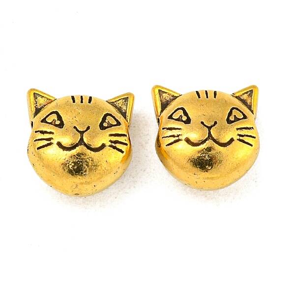 Tibetan Style Alloy Kitten Beads