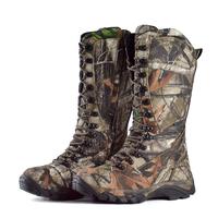 RUNFUN Men's Waterproof Hunting Boots Snakeproof Lightweight Side-Zip Mud Boots 16 Inches with Snake Guard Fabric, Lace Close...