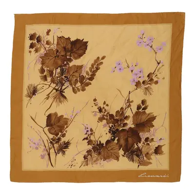 Leonardi Floral Scarf - No Size Beige Polyester
