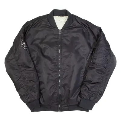 BILAL HASSANI TWO SPIRITS Mens Flight Jacket Black M
