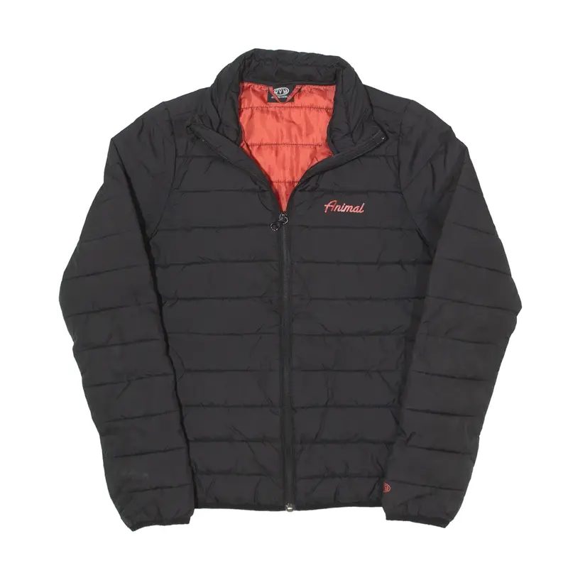 ANIMAL Puffer Jacket Black Womens S