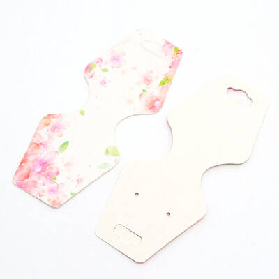 White Cardboard Necklace Display Cards