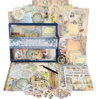 Funto Scrapbooking Kit Vintage Collection Series - Wonderland, Rose Angel, Wisteria & Butterfly with Memory Keeping for Scrap...