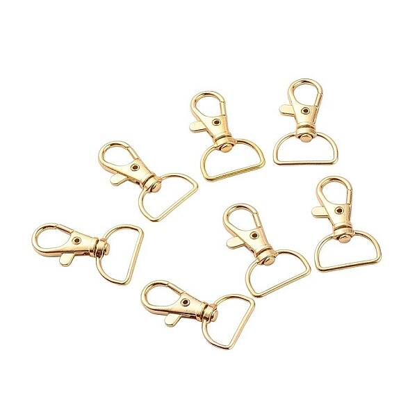 Zinc Alloy Swivel Lobster Claw Clasps