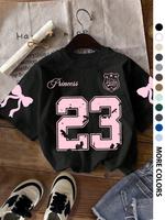Women's Butterfly Print Round Neck Tee, Vintage Trendy Casual Crew Neck Short Sleeve T-shirt for Daily Wear, Ladies Summer, T...